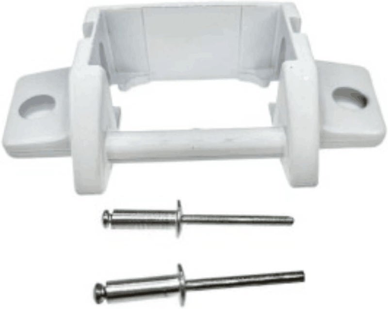 UYG for RV A&E Awning Replacement Foot - Die-Cast Metal - Painted White - w/Rivets（White 1 pc ） - Image 3
